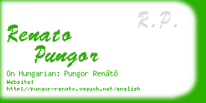 renato pungor business card